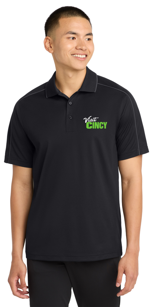 Visit Cincy ST653 Sport-Tek® Micropique Sport-Wick® Piped Polo