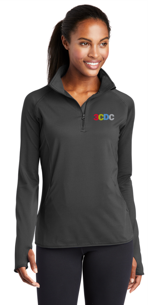 3CDC Ladies Sport-Wick® Stretch 1/2-Zip Pullover