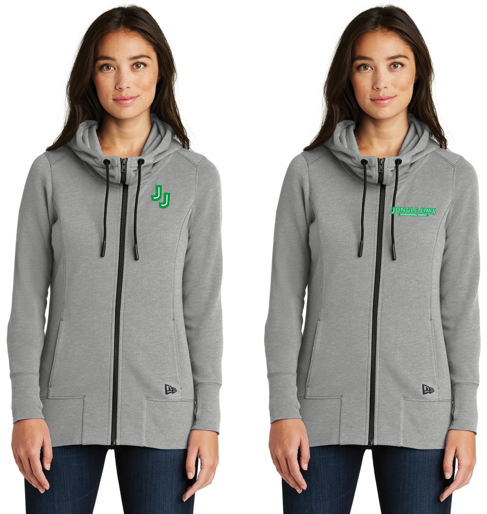 Jungle Jim's LNEA511 New Era® Ladies Tri-Blend Fleece Full-Zip Hoodie