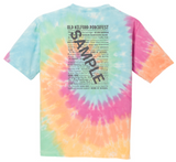 Tie Dye Porch Party Short Sleeve Tee PC147Y - Pastel Rainbow - Port & Co™ YOUTH Tie-Dye Tee