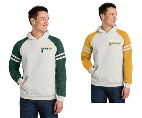 SYCAMORE - 97C Jerzees® Unisex NuBlend® Varsity Colorblock Hooded Sweatshirt