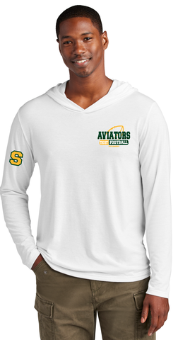 SYCAMORE - DM139 District® Perfect Tri® Long Sleeve Hoodie in WHITE