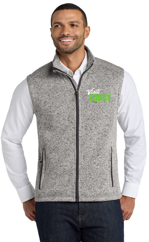 Visit Cincy F236 Port Authority ® Sweater Fleece Vest