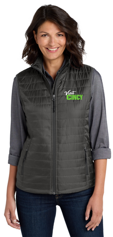 Visit Cincy L851 Port Authority® Women's Packable Puffy Vest
