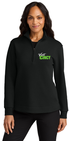Visit Cincy LK210 Port Authority® Women’s Wearever Signature Double Pique 1/4-Zip