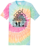 Old Milford Porchfest PC147 - Pastel Rainbow - Port & Co™ ADULT Tie-Dye Tee