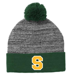 SYCAMORE - STC41 Sport-Tek® Heather Pom Pom Beanie