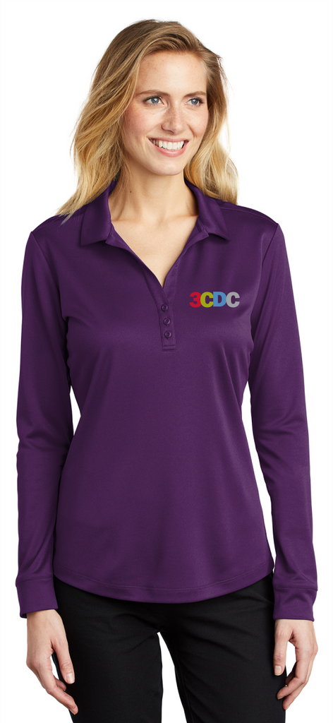 3CDC Port Authority ® Ladies Silk Touch™ Performance Long Sleeve Polo