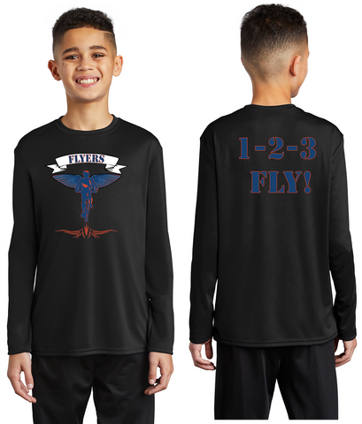 Flyers Youth Long Sleeve Performance Tee