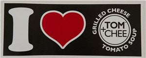I “Heart” Tom + Chee Bumper Stickers